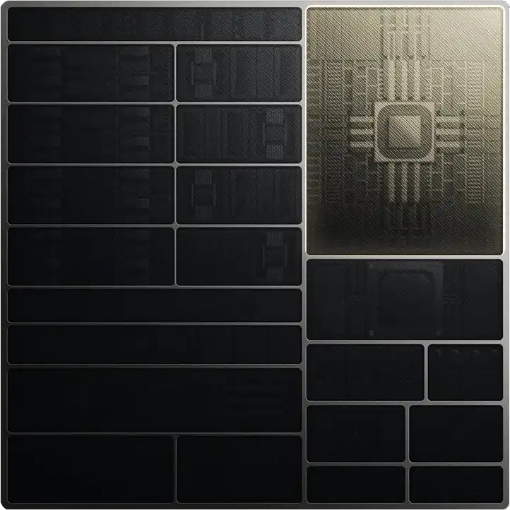 Csúcskategóriás, 12 magos GPU illusztráció