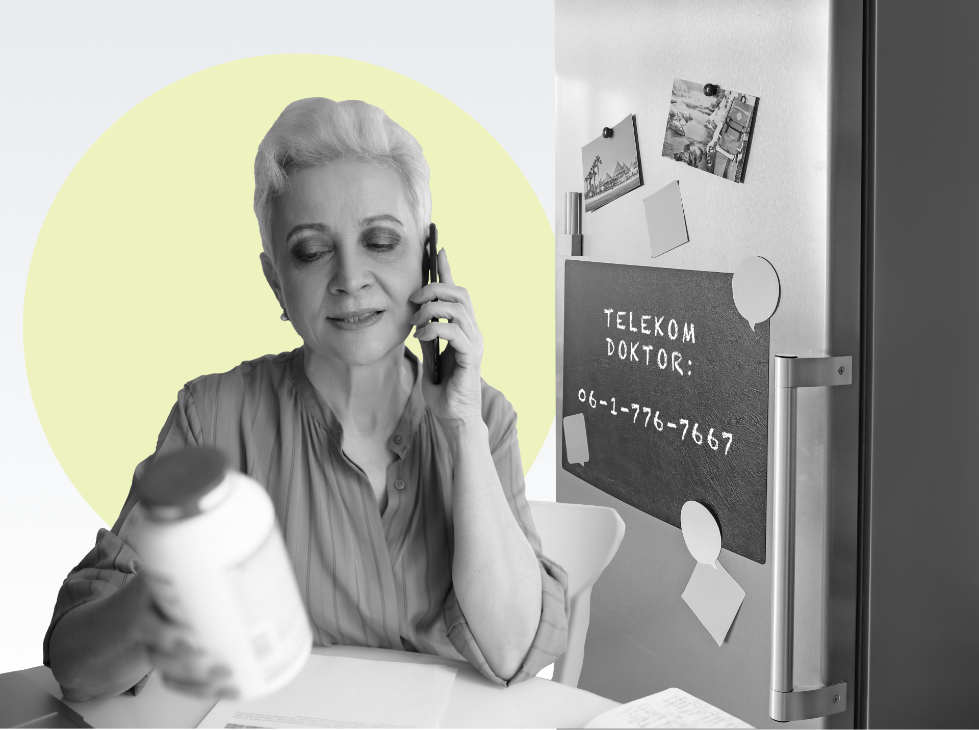 Nagymama orvosi tanácsot kér telefonon keresztül