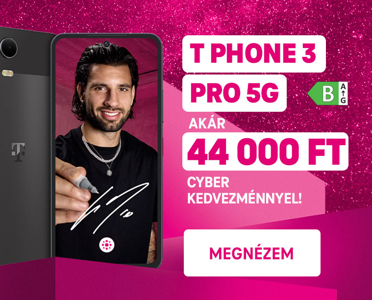 T Phone 3 Pro 5G akár 44 000 Ft Cyber kedvezménnyel