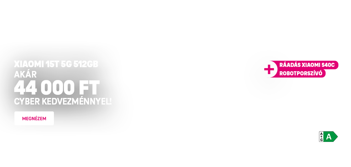 Xiaomi 15T 512GB akár 44 000 FT Cyber kedvezménnyel